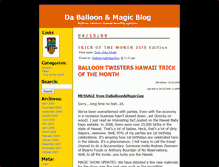 Tablet Screenshot of daballoonandmagicblog.balloontwistershawaii.com